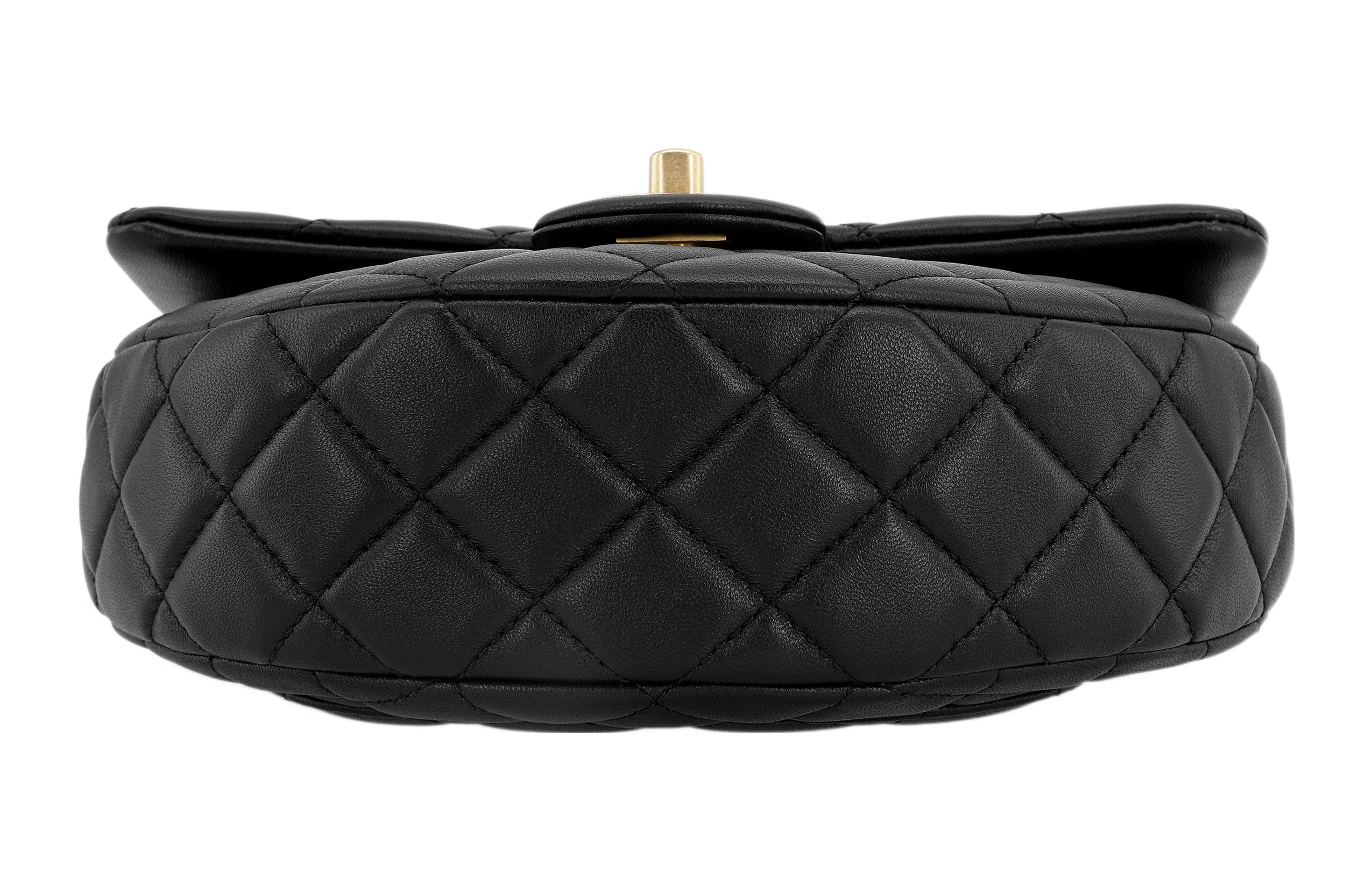CHANEL Кожаный мессенджер Сумка с цепочкой Плечевая сумка Маленькая кроссбоди — фото 4
