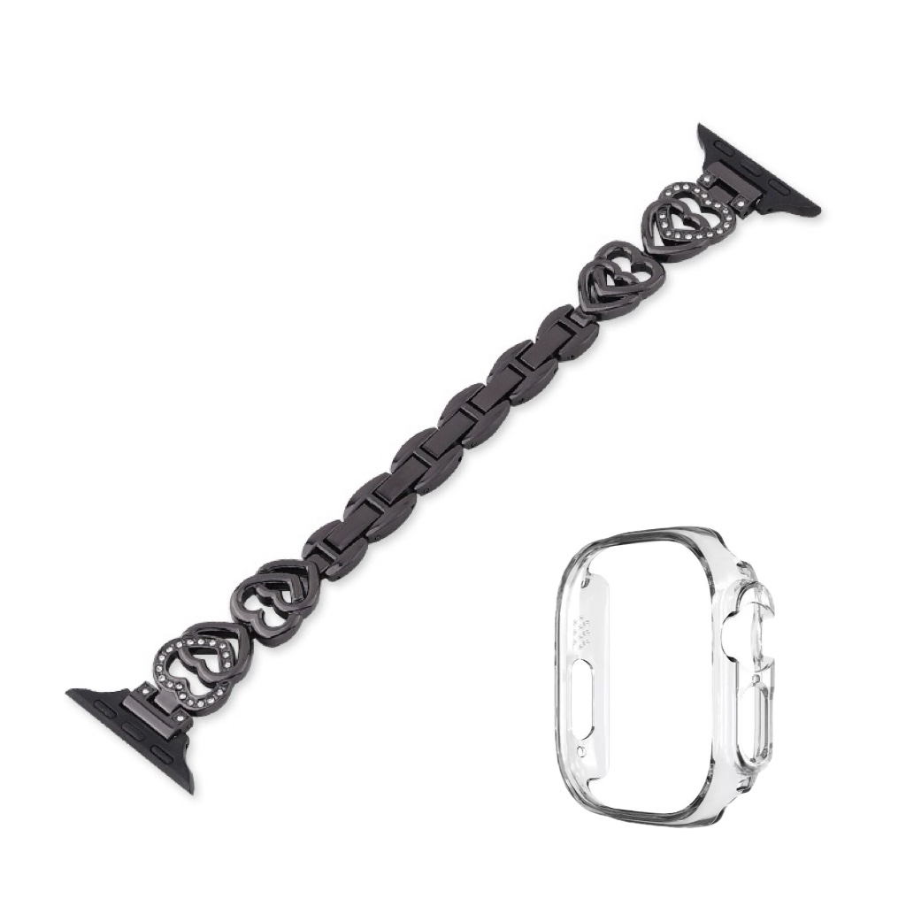 

CHENSONG Часы Strap Apple Compatibility Metal 160mm, Black