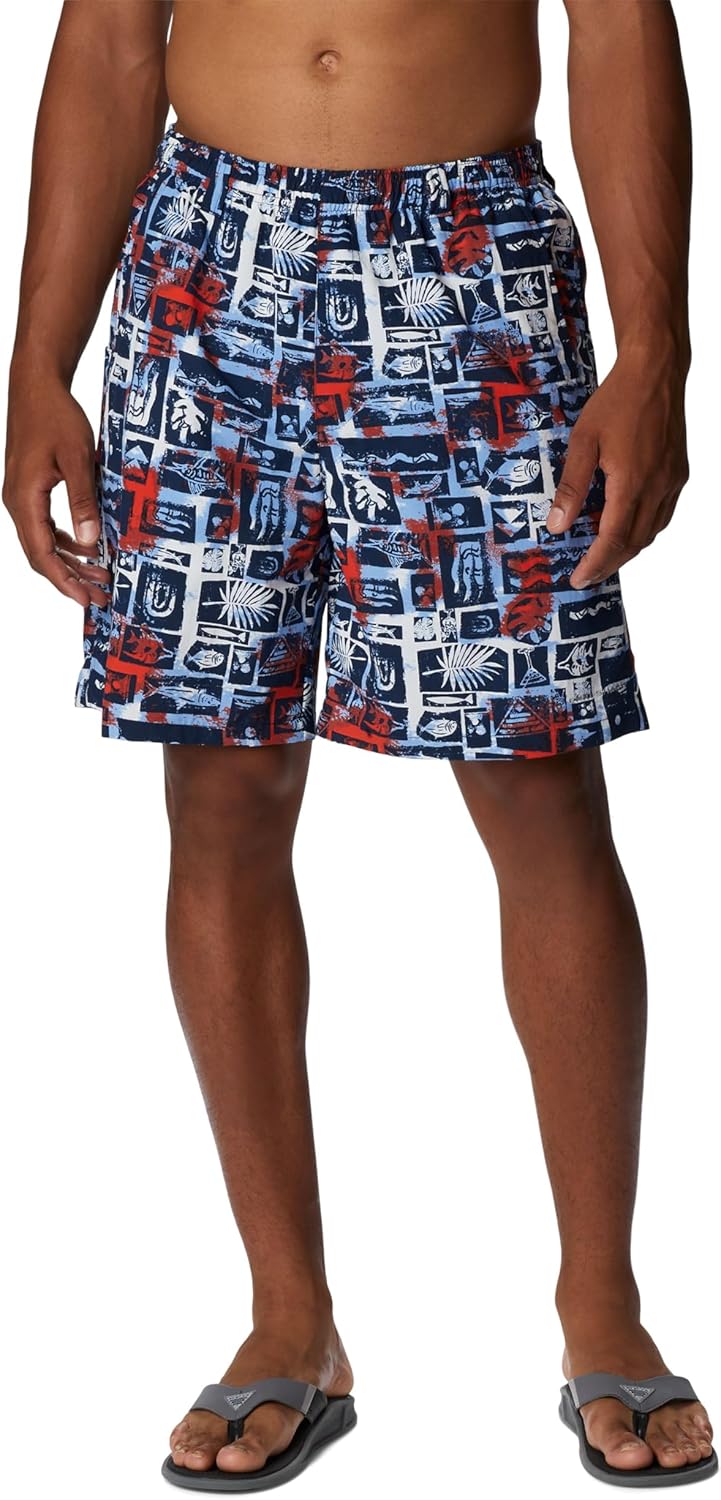 

Мужские шорты Columbia Super Backcast Water, Collegiate Navy Punked Fish