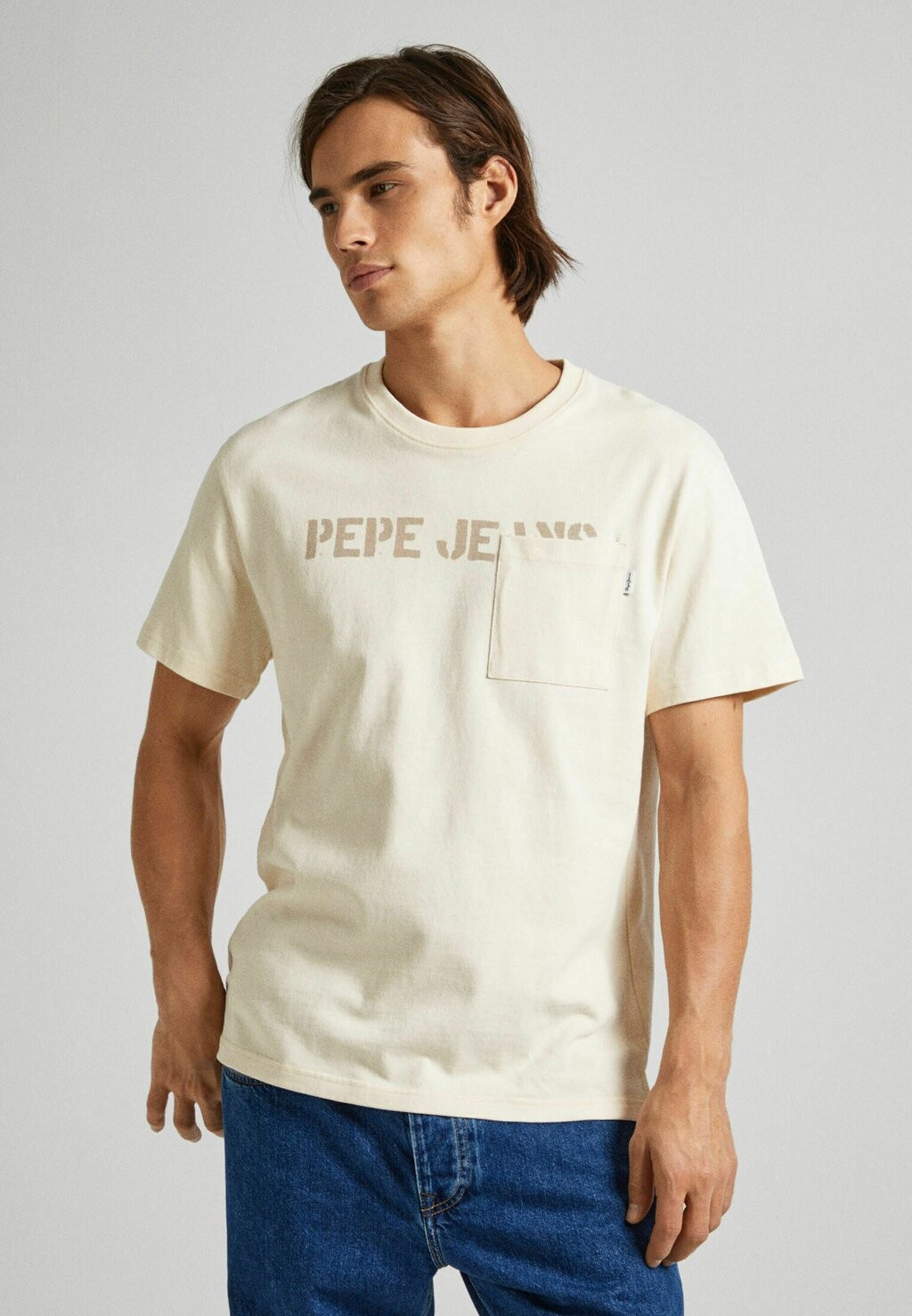 

Принт на футболке COSBY Pepe Jeans, кремовый