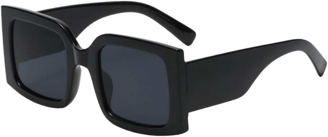 

GALPADA 3 шт. Квадратные солнцезащитные очки для активного отдыха на природе. Стильный ретро-дизайн. Легкие и с защитой от УФ-излучения. Модные очки для женщин и мужчин, Blackx3pcs