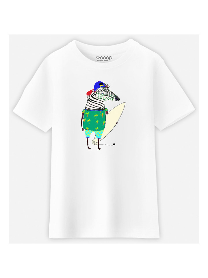 

Футболка Zebra Surfer WOOOP, белый