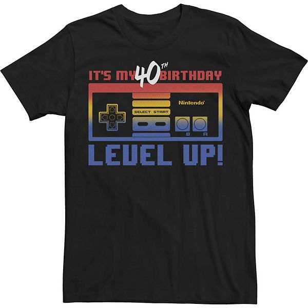 

Футболка Nintendo Level Forty в стиле ретро, больших размеров Licensed Character