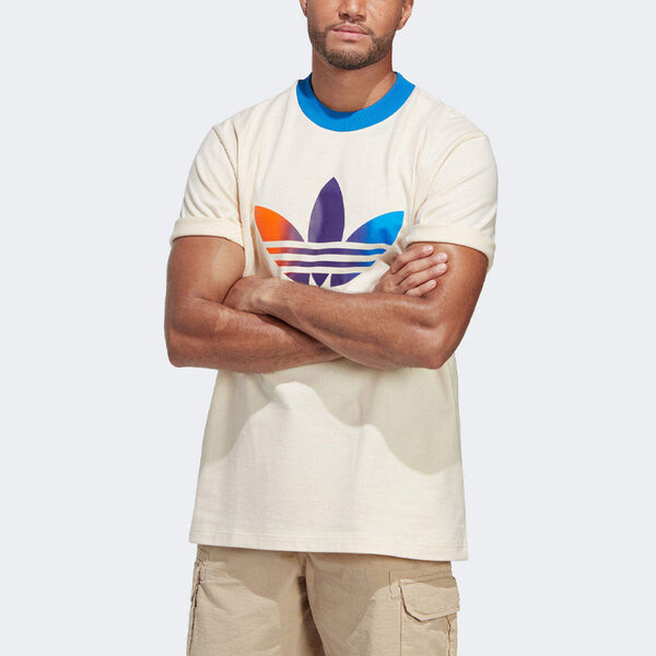 Футболка оригиналы adicolor 70s premium t shirt трилистник Adidas, белый — фото 2