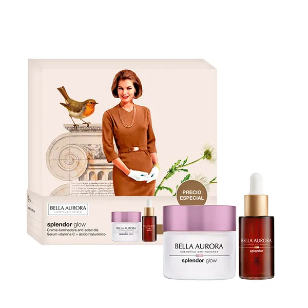 

Осветляющая сыворотка + крем Pack Splendor Glow Bella Aurora, 1 UD