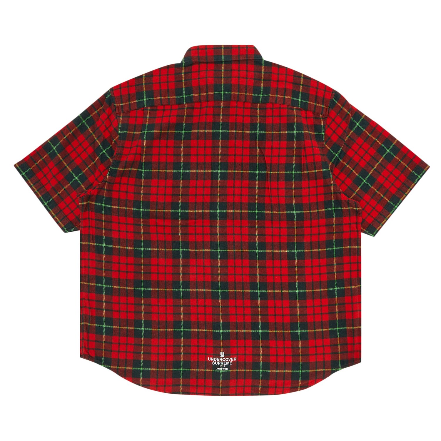 Фланелевая рубашка с короткими рукавами Supreme x UNDERCOVER, Красная клетка — фото 2