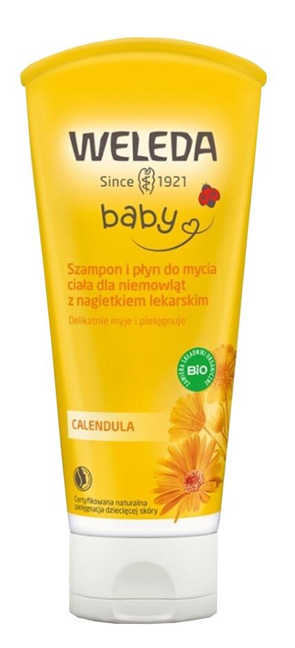 

Weleda Calendula Baby гель для мытья тела и волос детский, 200 ml