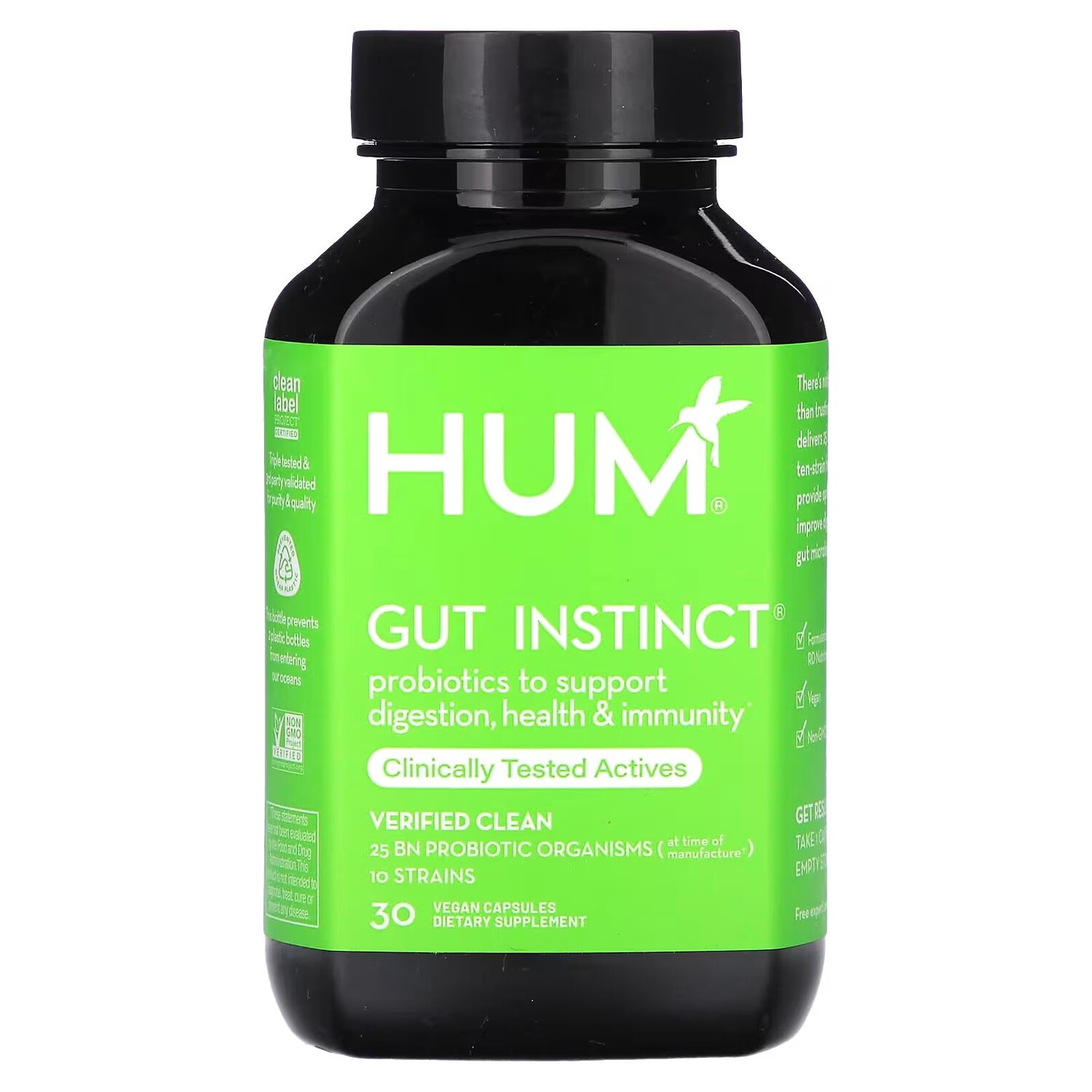 

Кишечный инстинкт, 30 веганских капсул Hum Nutrition