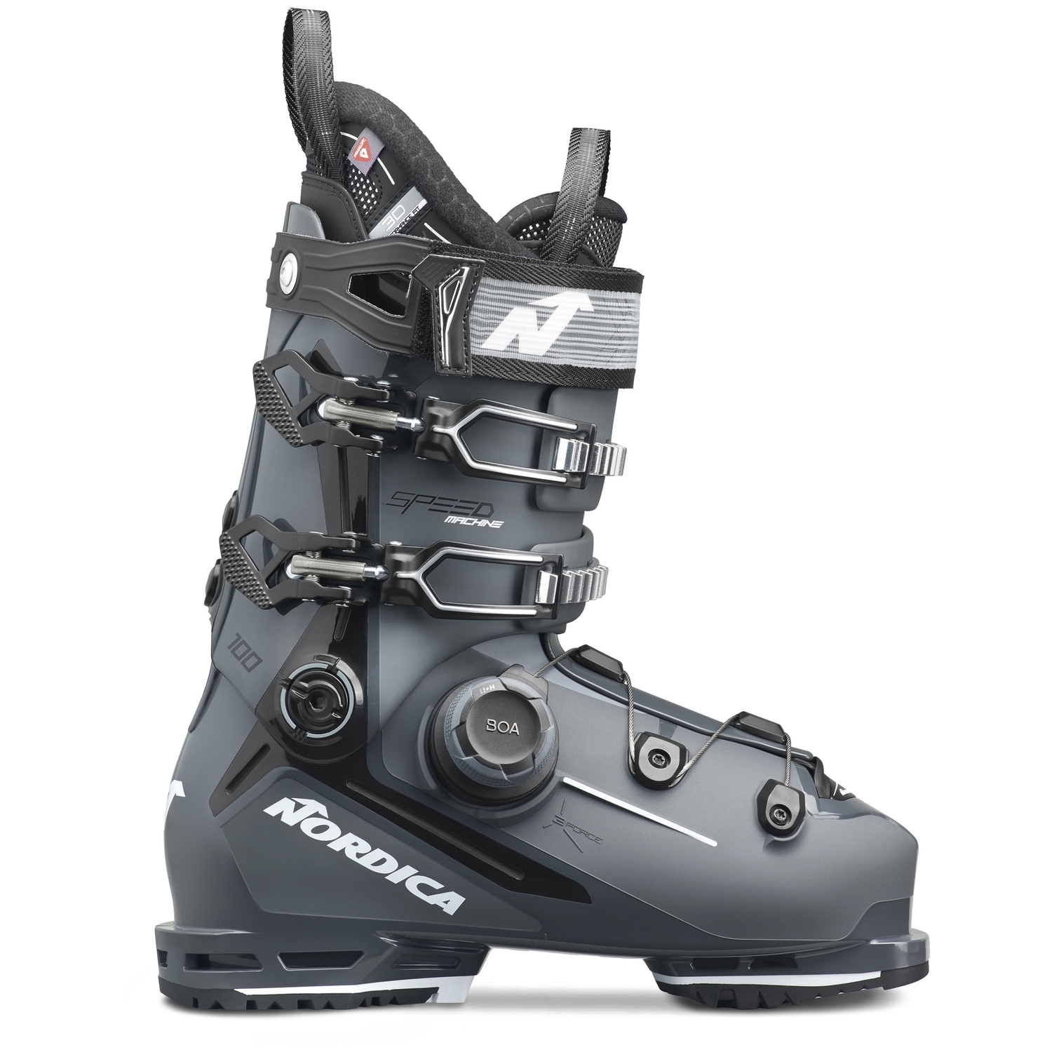 

Горнолыжные ботинки Nordica Speedmachine 3 100 BOA, антрацит/черный/белый