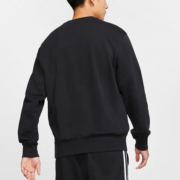 Толстовка Nike AS Men's Nike Sportswear Club CRW FT Black, черный — фото 4
