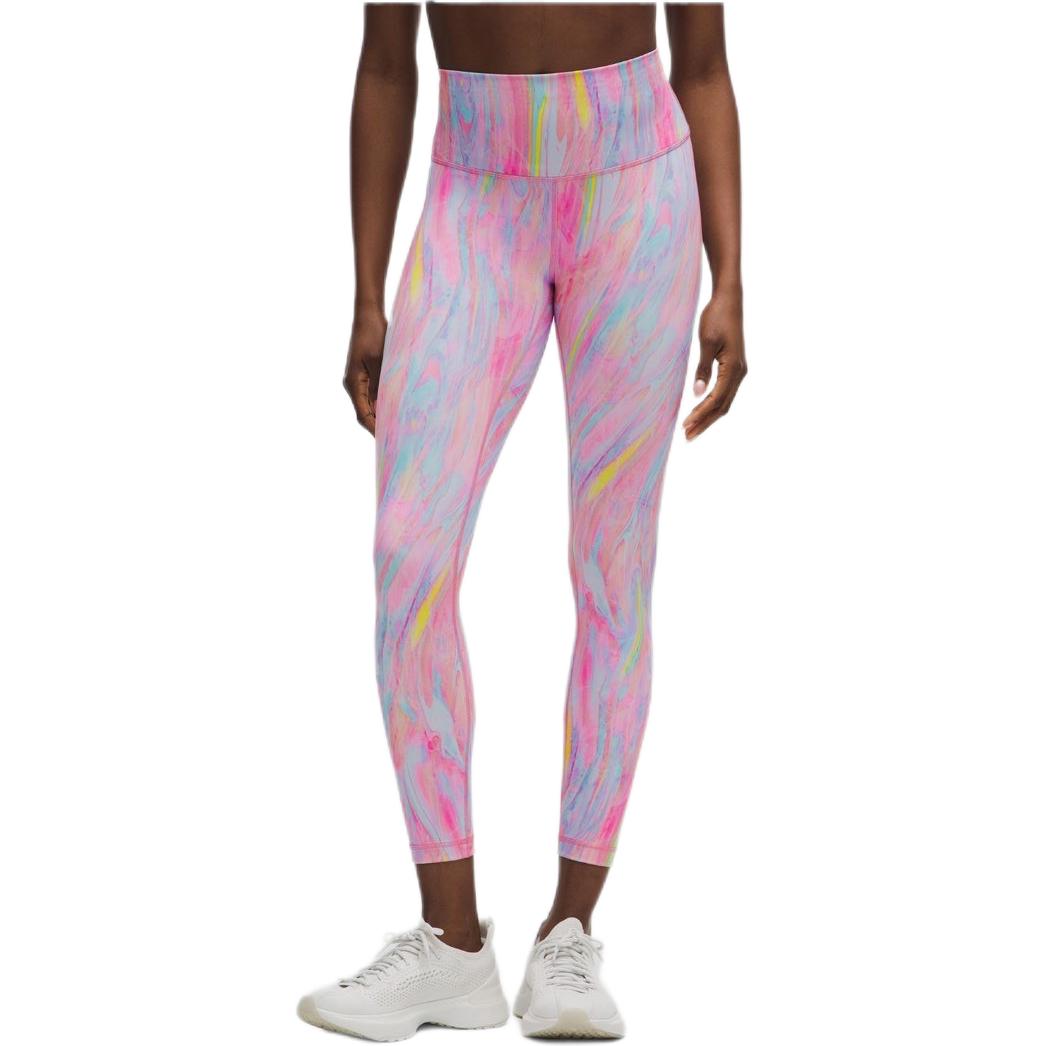 

Штаны для йоги wunder train everlux 25" women's Lululemon, мультиколор