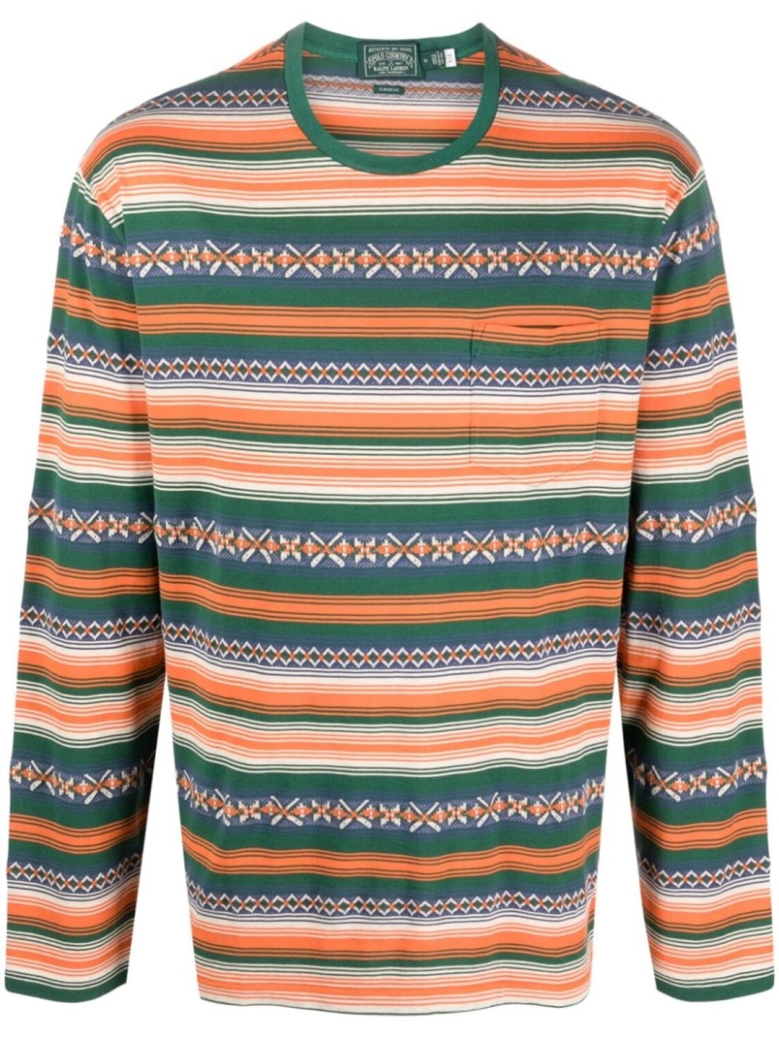 

Polo Ralph Lauren жаккардовая футболка в полоску, зеленый