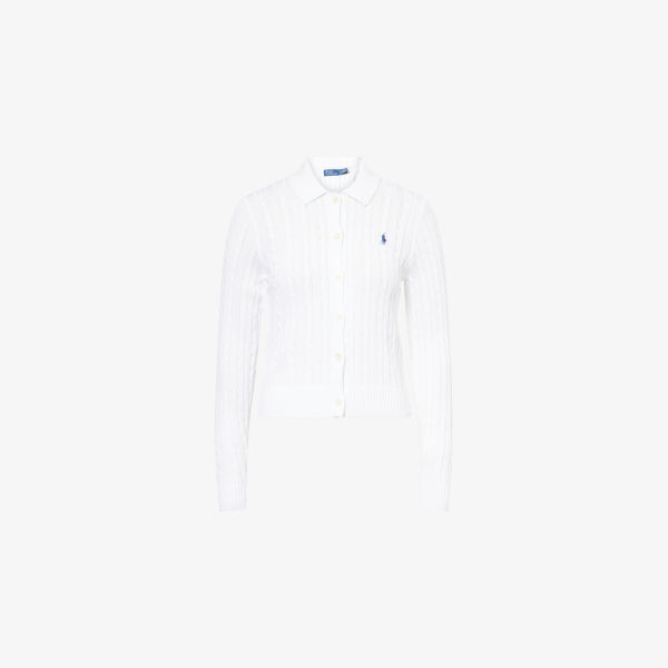 

Кардиган Polo Ralph Lauren с вышитым логотипом, белый