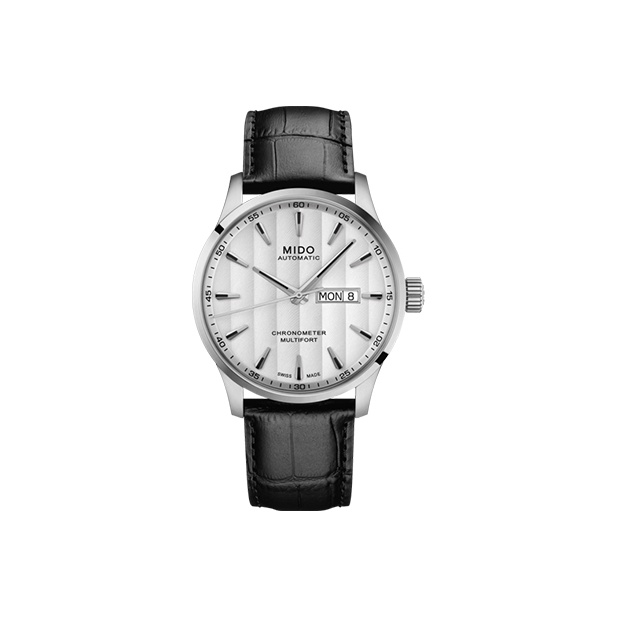 Mido M038.431.16.031.00 | White Dial Black Strap
