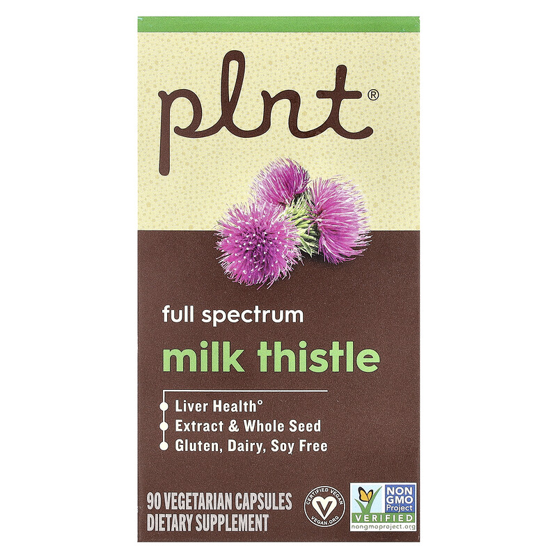 

Plnt, Расторопша, 90 вегетарианских капсул