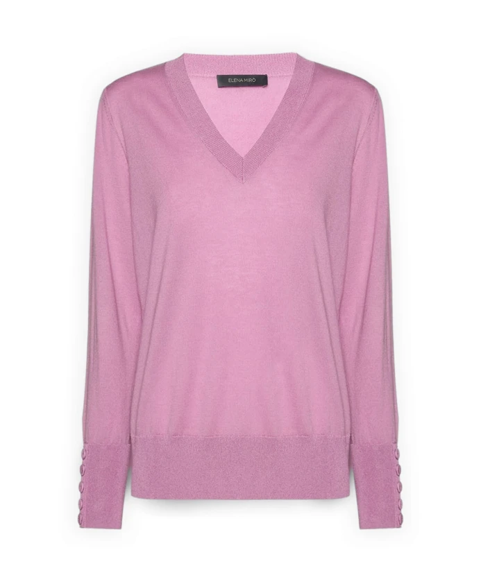 

Мягкий на ощупь шерстяной свитер Elena Mirã², розовый
