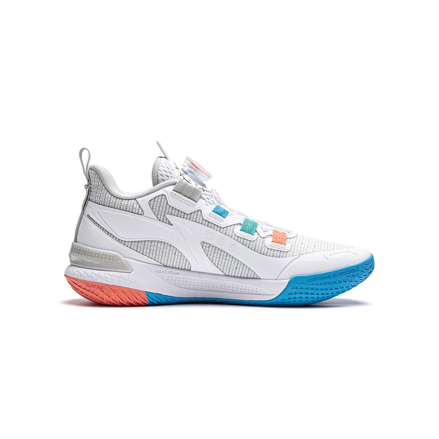 Детские баскетбольные кроссовки Kids Low-top White Lining Young, белый — фото 2