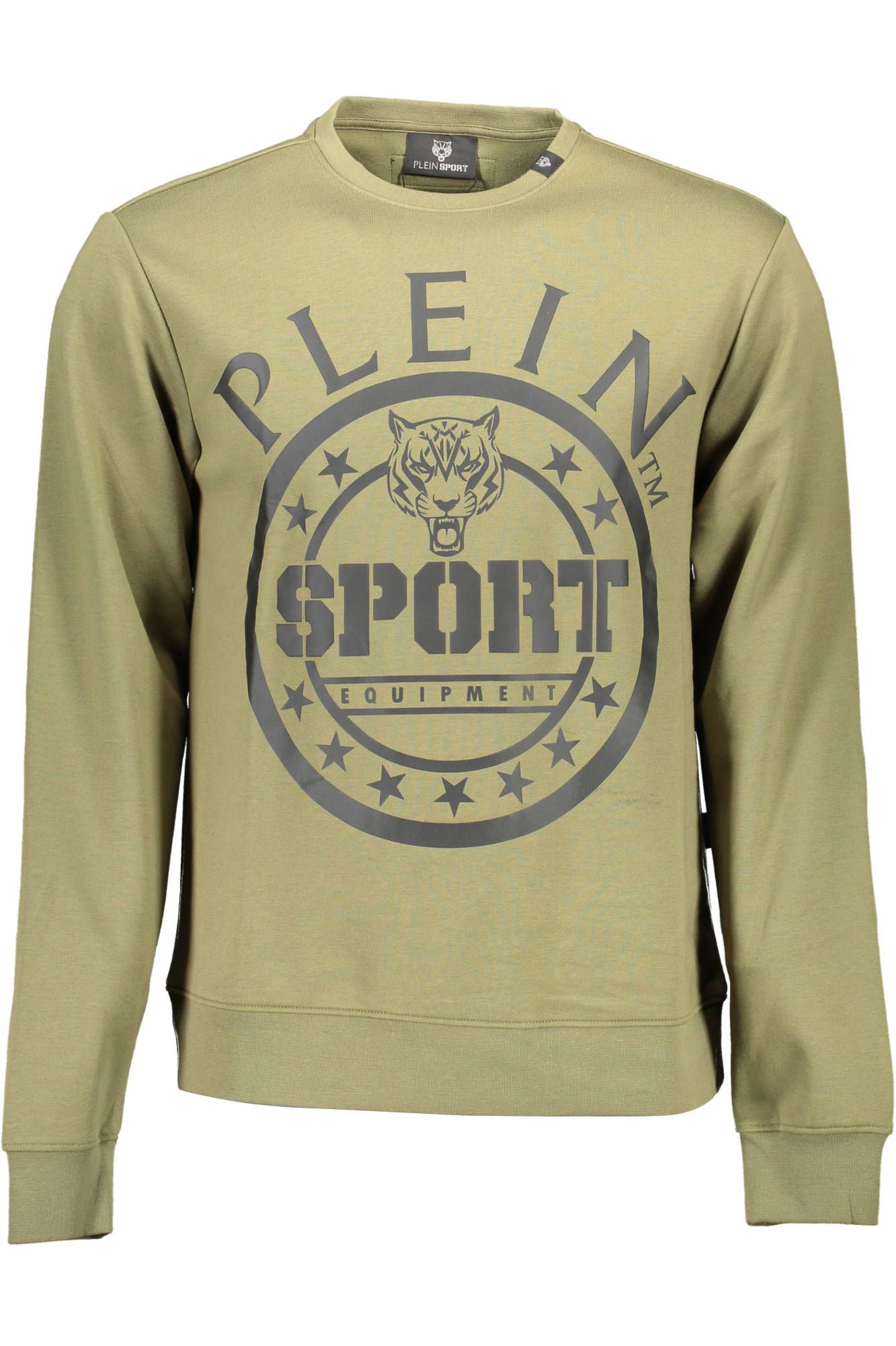 

Зеленый хлопковый мужской свитер Plein Sport