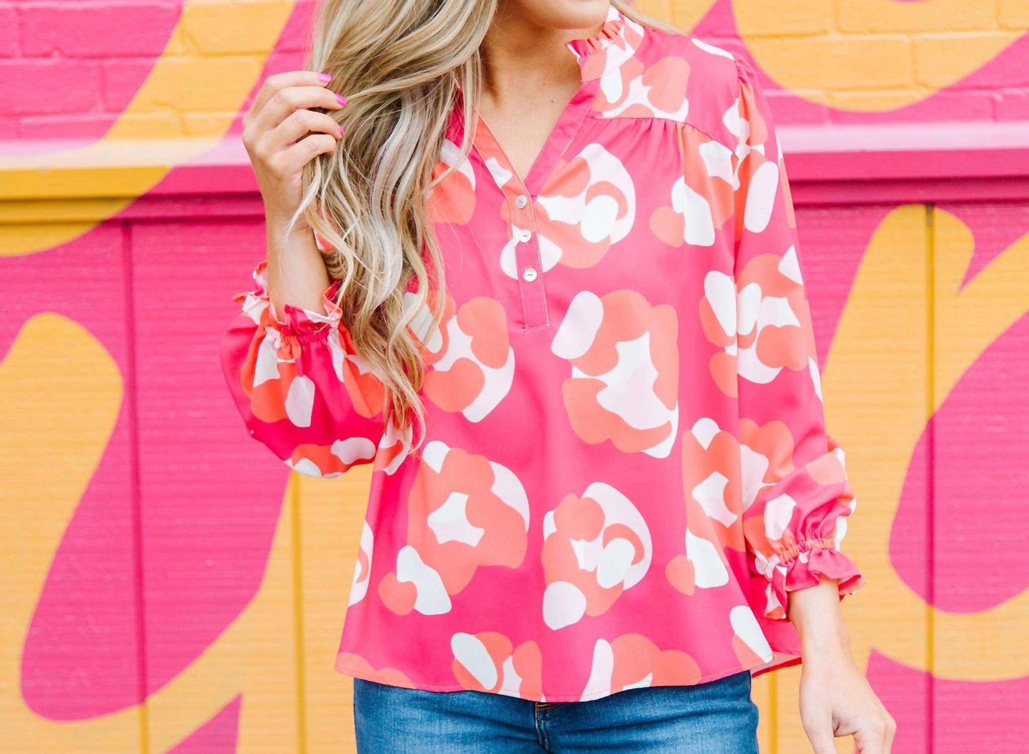 

Топ Gianna In Spot On Pink MICHELLE MCDOWELL