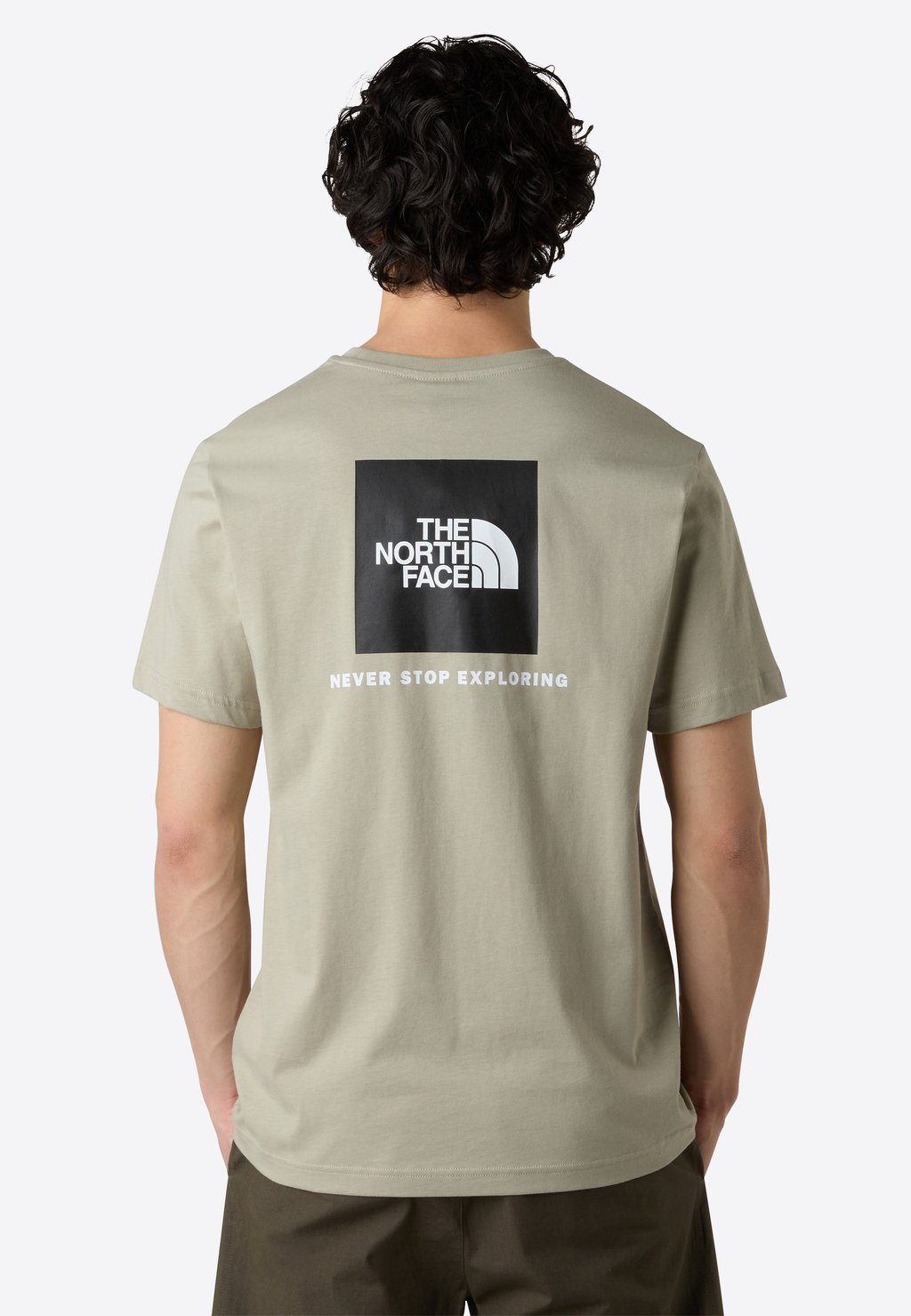 

Футболка с принтом BOX TEE The North Face, пятнистый серый