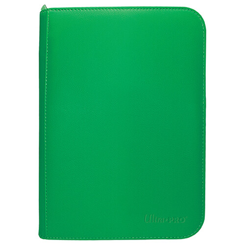 

Папка для карт Vivid 4-Pocket Zippered Pro-Binder – Green Ultra Pro