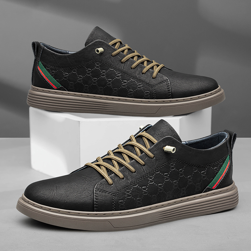 CALIFBULL Мужские повседневные ботинки - хаки, цвет Khaki[Leather Shoe Size: Size 40 in This Model = Athletic Shoes 41] — фото 4