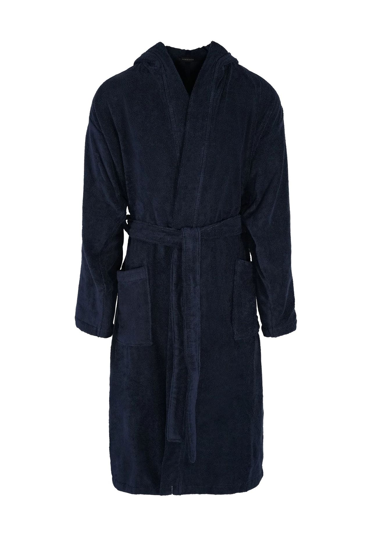 

Мужской халат Essentials с капюшоном длиной 3/4 SCHIESSER, цвет C8 815 Navy