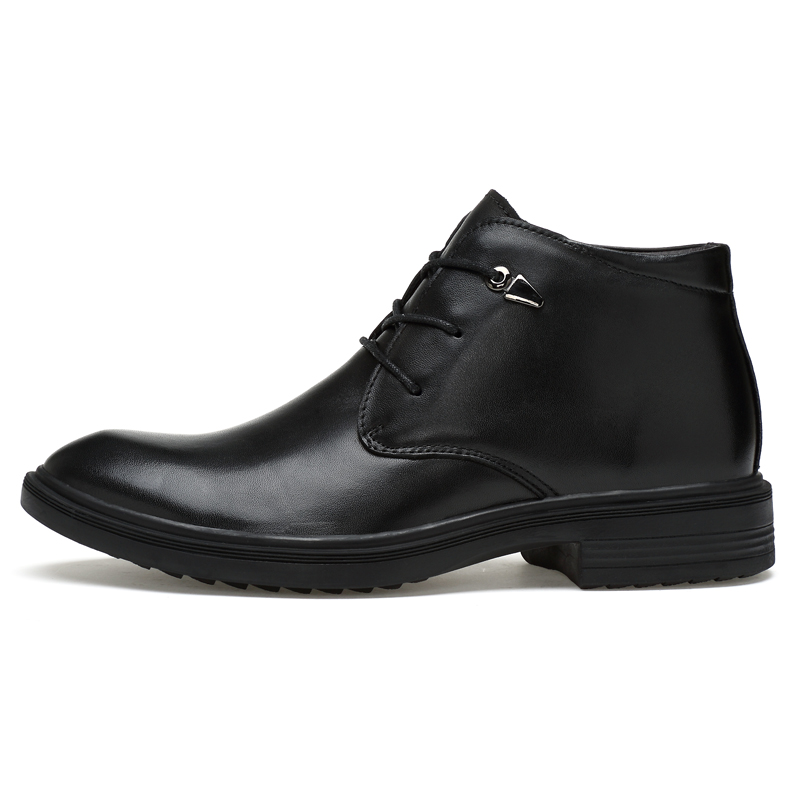 LEXON Мужские черные ботинки с крокодиловым принтом, цвет Black Crocodile Pattern — фото 2