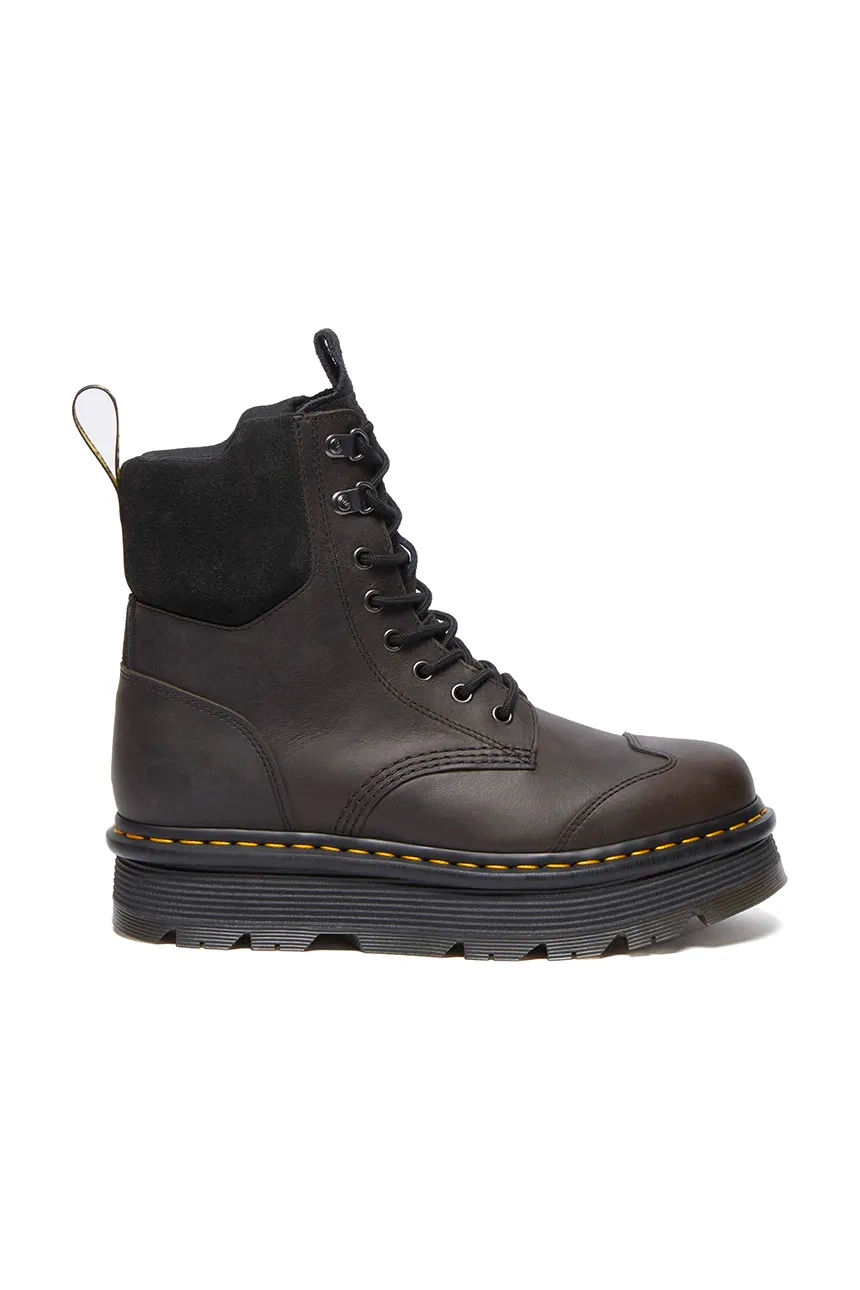 

Кожаные байкерские ботинки Zebzag 8 Tie Dr. Martens, коричневый