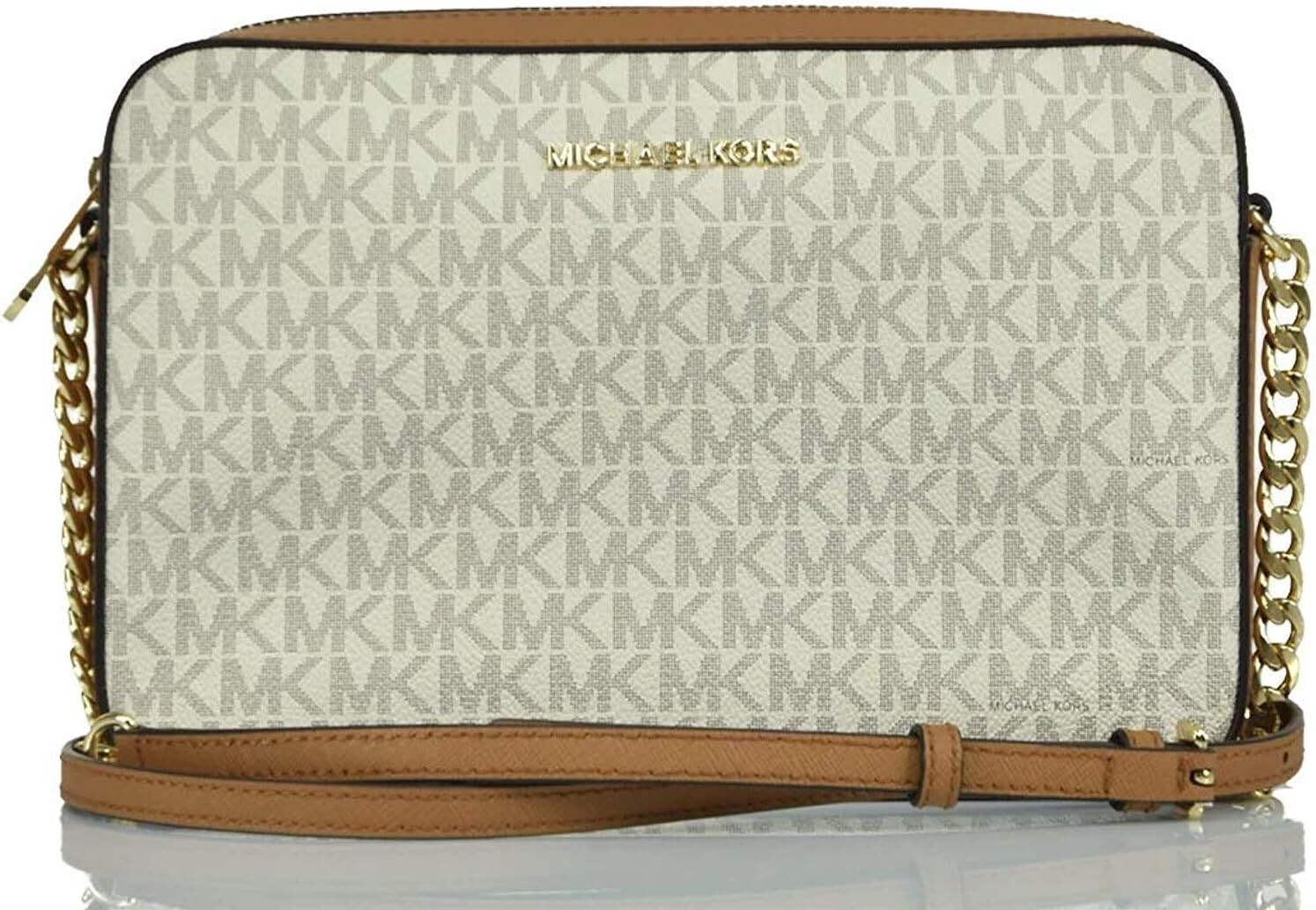 

Сумка кроссбоди Michael Kors Women's Jet Set Item Lg Crossbody, Vanilla, Large, Желтый, Сумка кроссбоди Michael Kors Women's Jet Set Item Lg Crossbody, Vanilla, Large