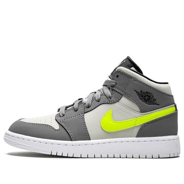 

Кроссовки 1 mid 'gun smoke volt' Air Jordan, мультиколор