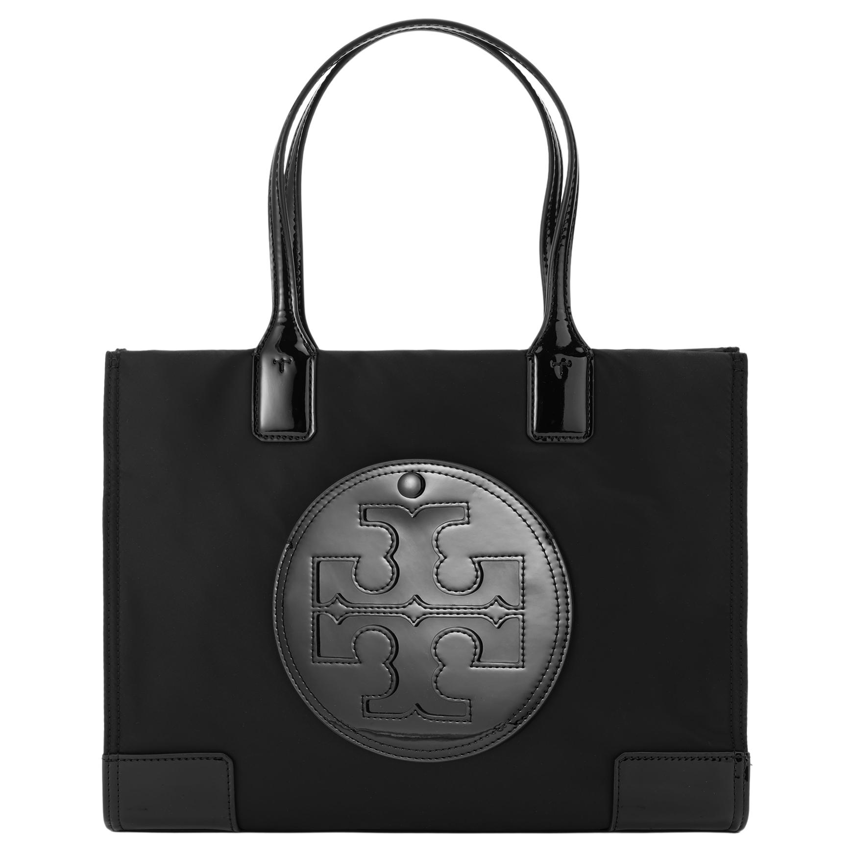 

TORY BURCH Элла Патент Маленькая сумка тоут черная