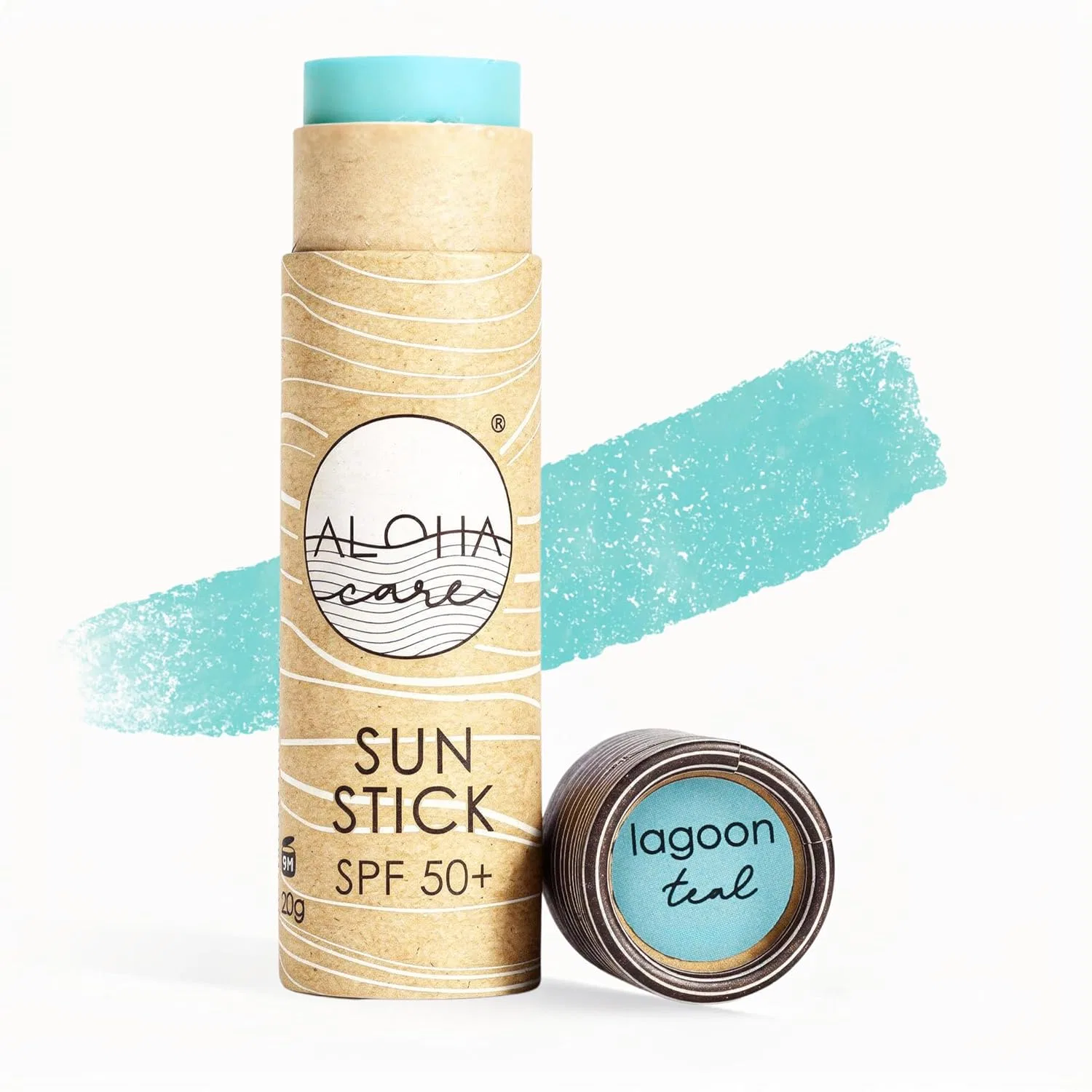 Минеральный солнцезащитный стик для лица «Aloha Sun Stick SPF 50+» Aloha Care, See Green