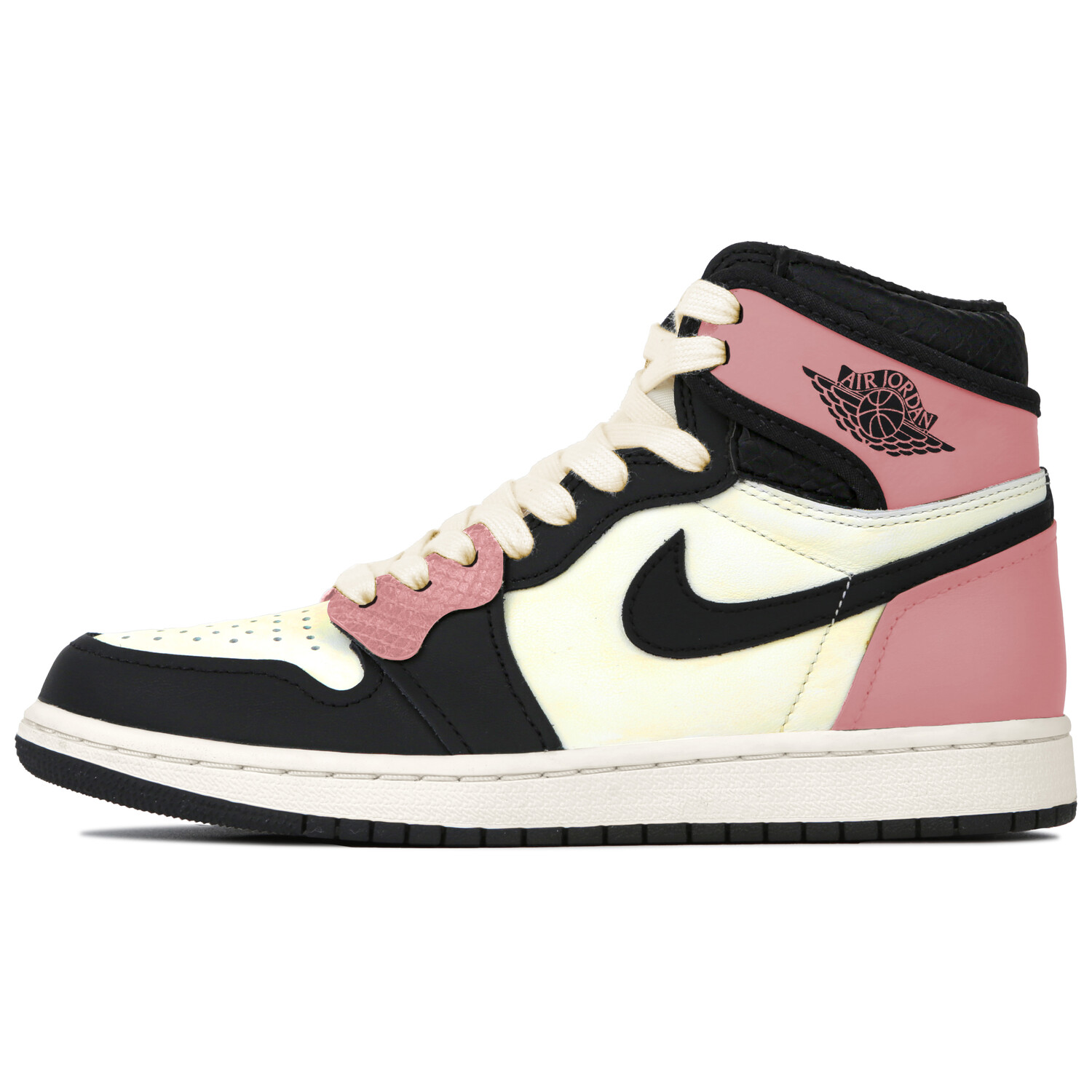 

Баскетбольные кроссовки Air 1 Vintage Unisex High-Top Black/Pink Jordan