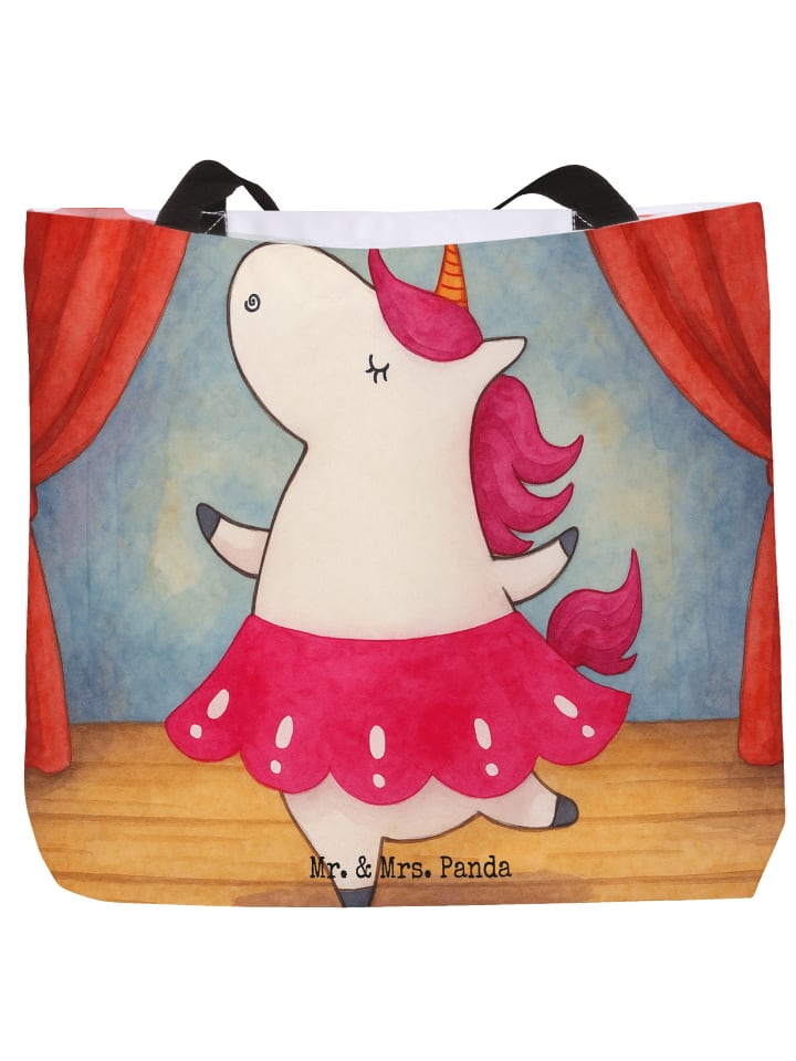 

Mr. & Mrs. Panda Школьный рюкзак с изображением балерины-единорога, без надписи, белого цвета