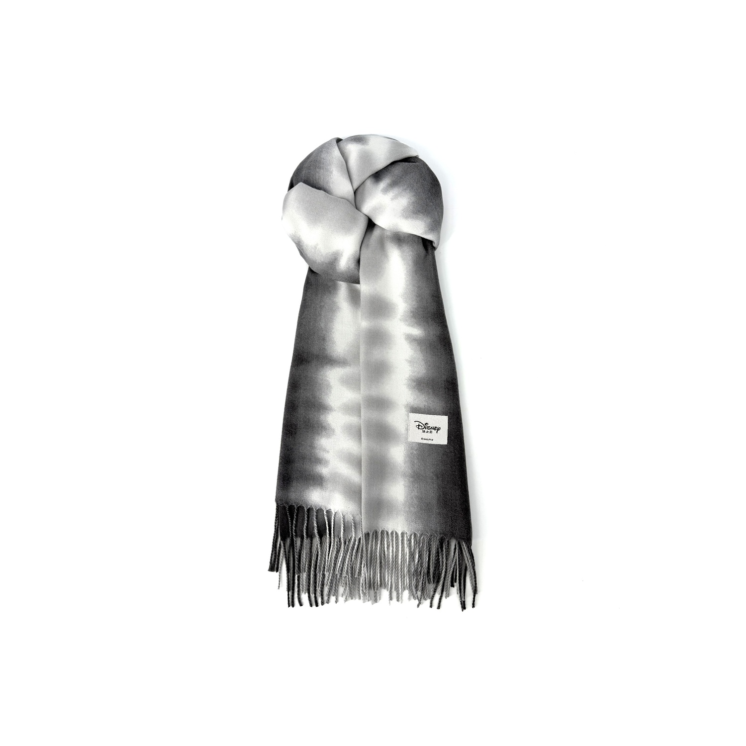 

Disney Полиэстеровый вязаный шарф унисекс, Black Gray 5#