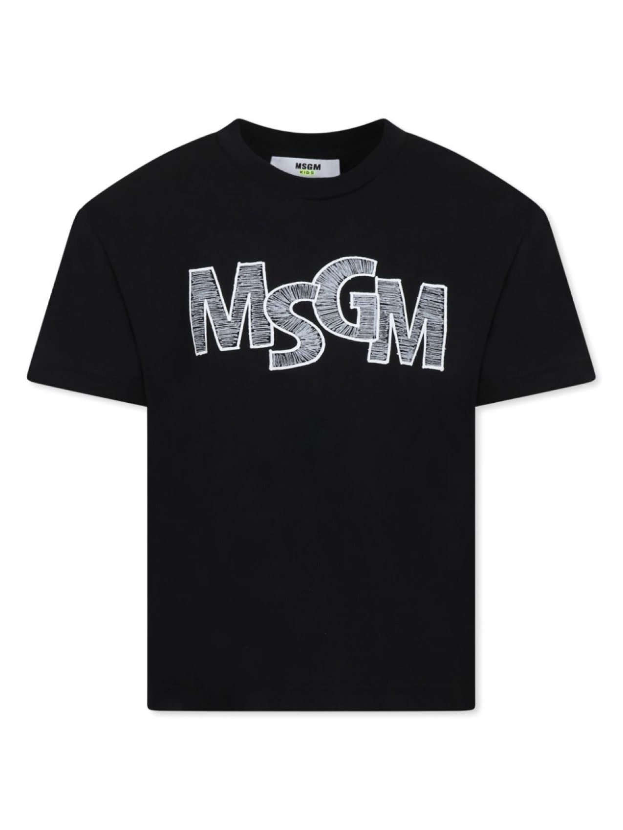 

MSGM Kids футболка с логотипом, черный