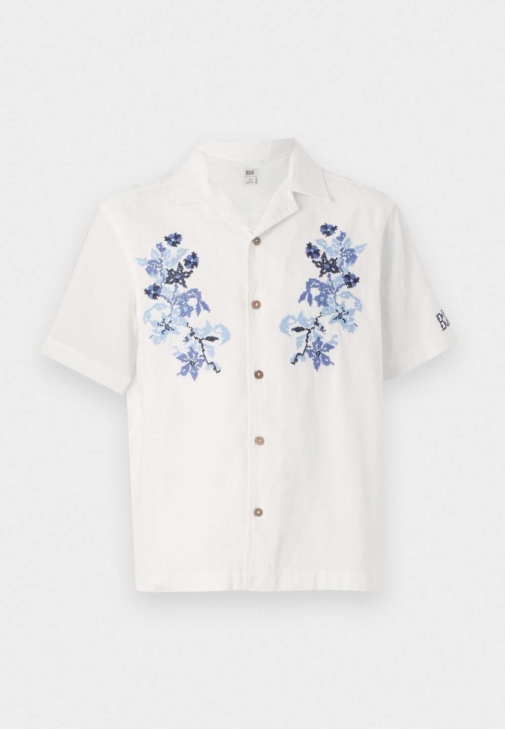 

Рубашка FLORAL SHIRT BDG Urban Outfitters, кремовый