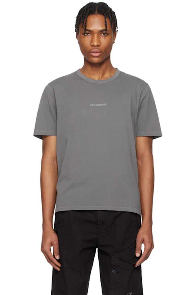

Серая футболка 24/1 Jersey Resist Dyed C.P. Company
