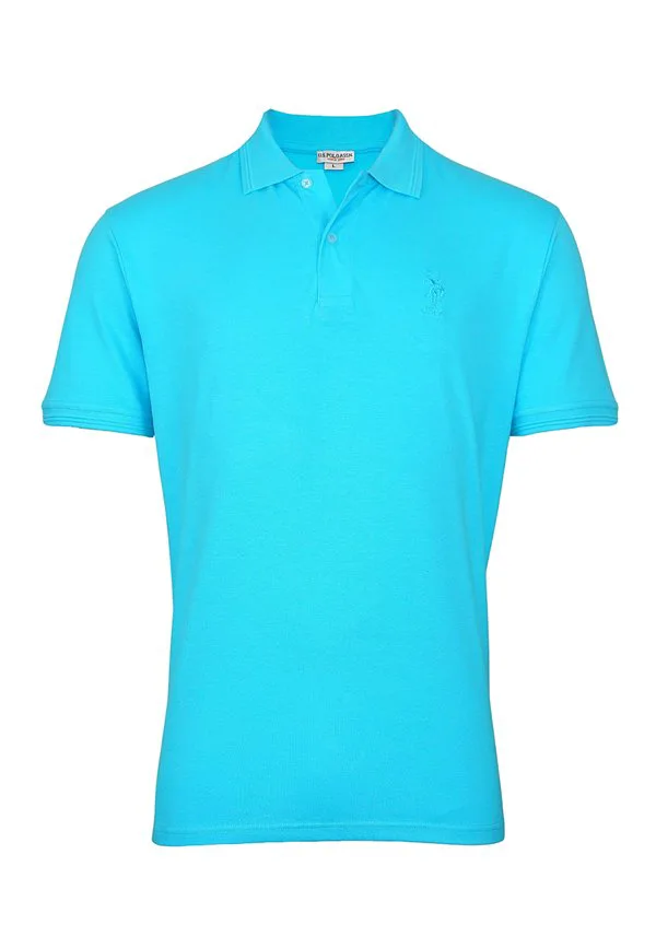 Рубашка-Поло с коротким рукавом и рисунком «аксель» U.S. Polo Assn., Hellblau — фото 4