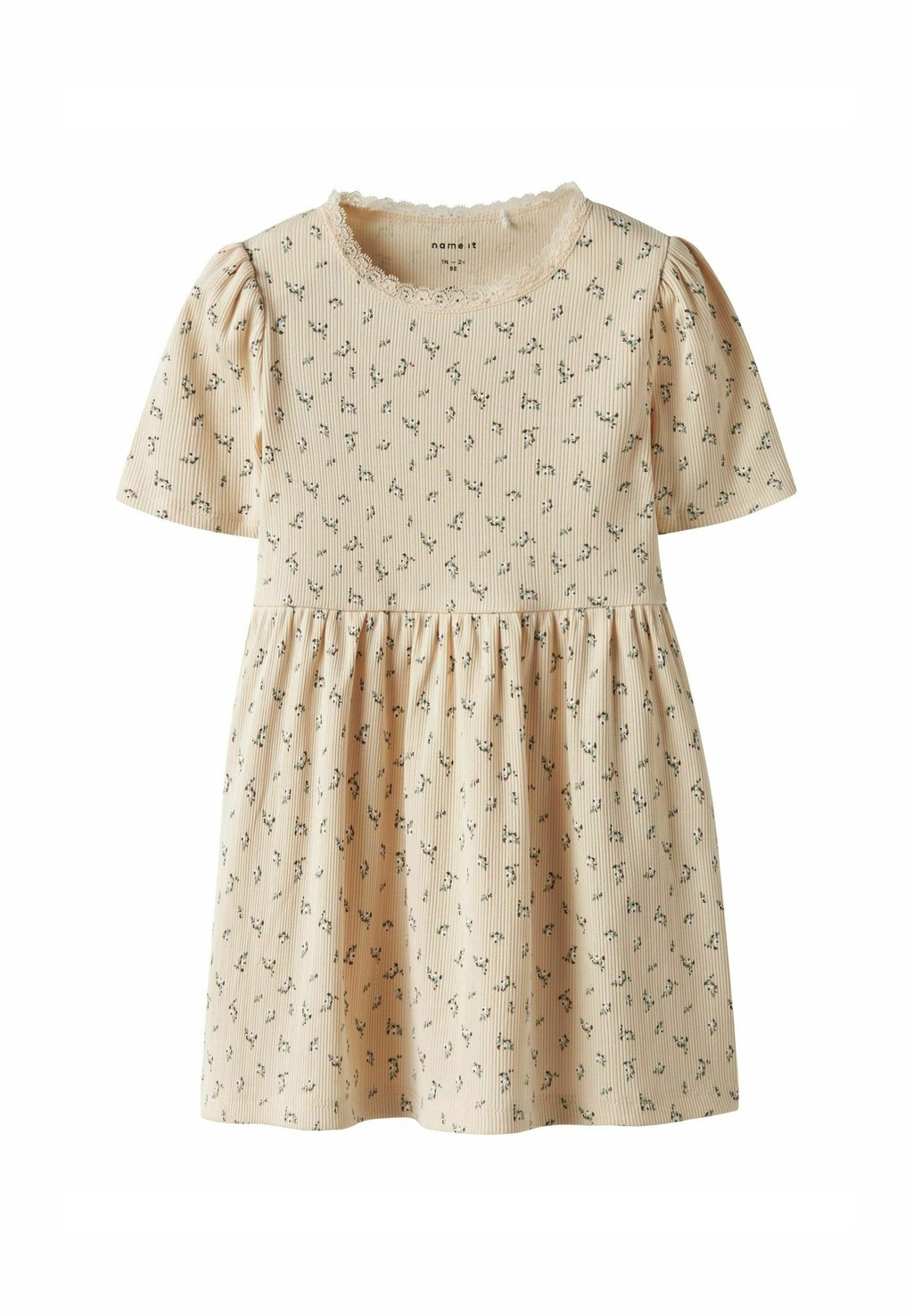 

Вязаное платье Name it, бежевый