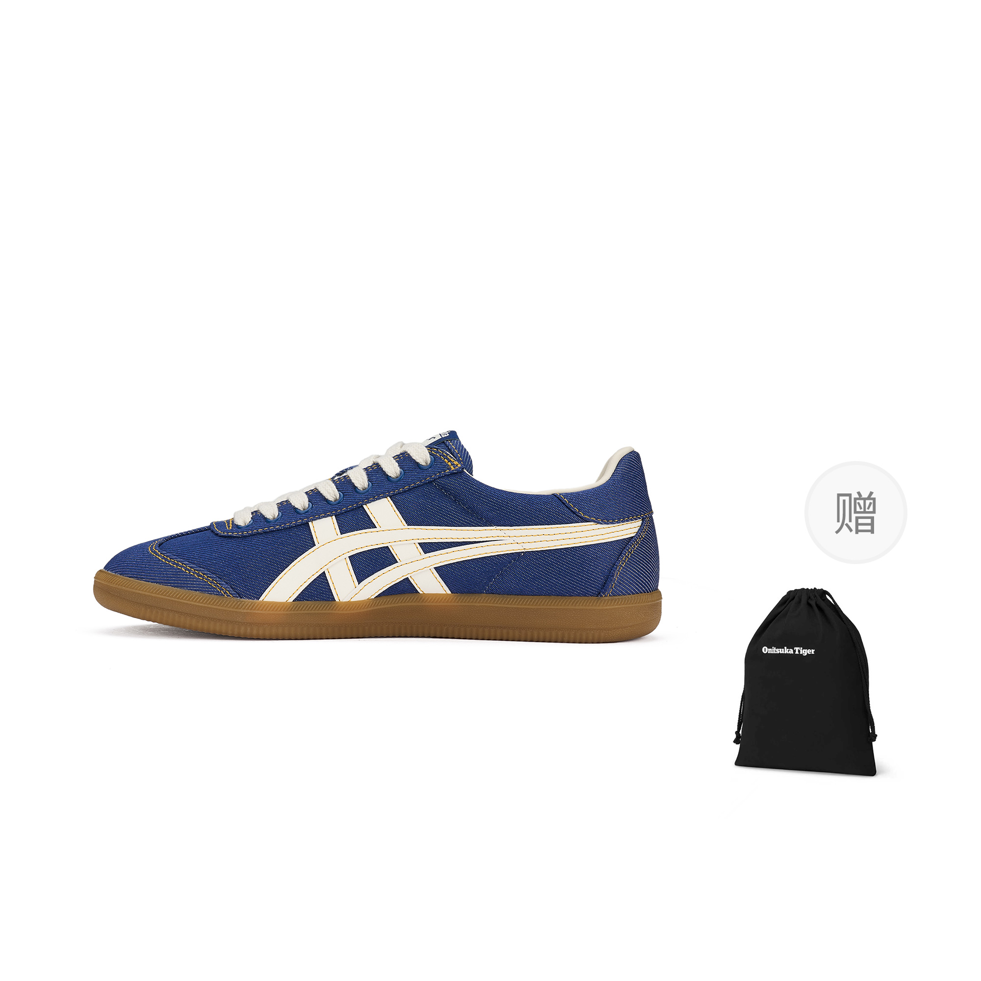 

Кроссовки Tokuten Low top German Army Trainers Unisex Onitsuka Tiger, синий+storage bag