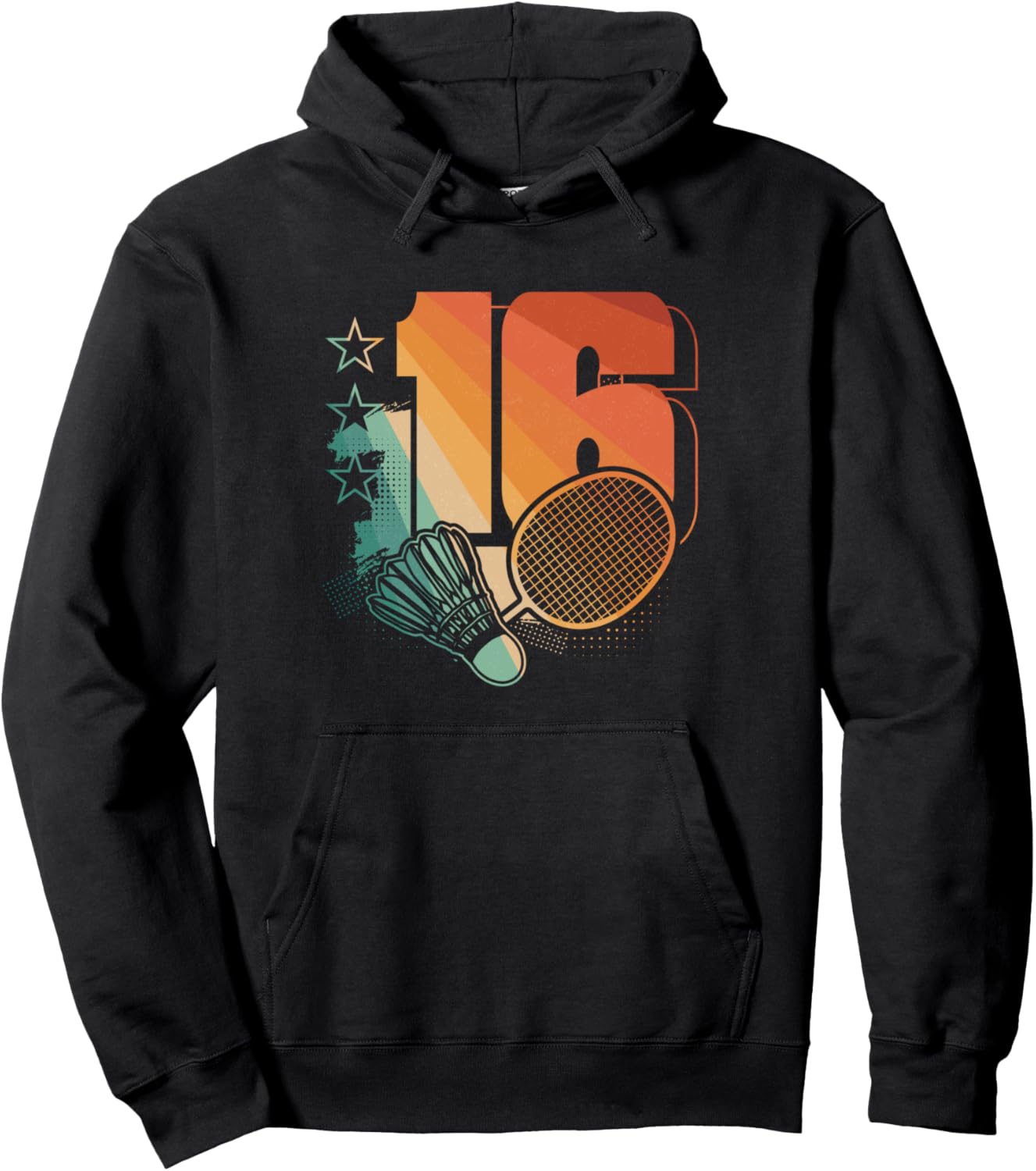 

Худи с надписью «16-летний мальчик, играющий в бадминтон» 16 Year Old Birthday Apparel Badminton Boy B-Day, черный
