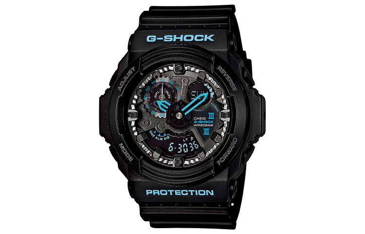 

Мужские черные часы GA-300BA-1A CASIO