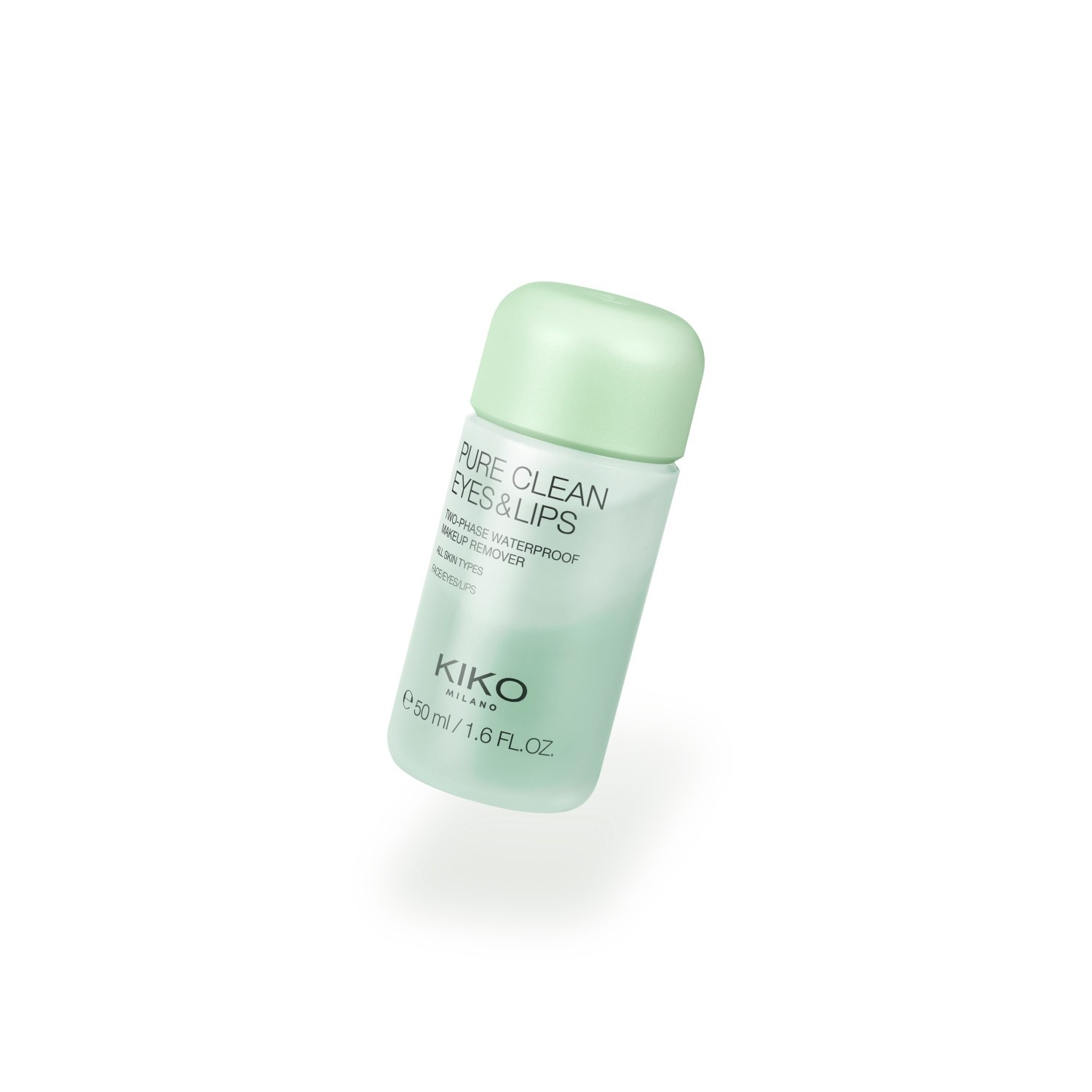 Средство для снятия макияжа Kiko Milano — Pure clean eyes + lips two-phase , объем, 50 мл — фото 2