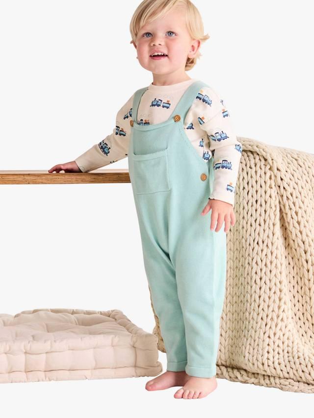 

Детский комплект из хлопковых комбинезонов и боди Mini Cuddles, Blue