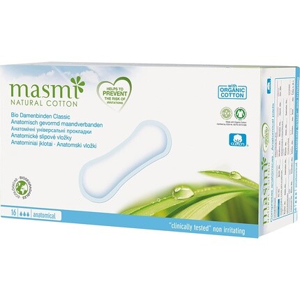 

Классические женские прокладки MASMI NATURAL COTTON Bio