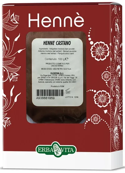 

Краска для волос Erba Vita Henna Color Cap Коричневая 100 г