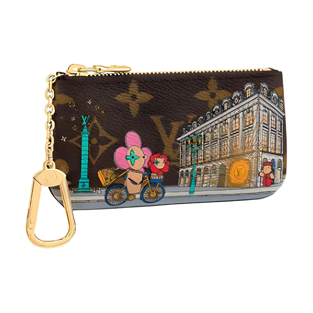 

LOUIS VUITTON Кошелек Key Pouch Vivienne Holiday Monogram Canvas/Pink