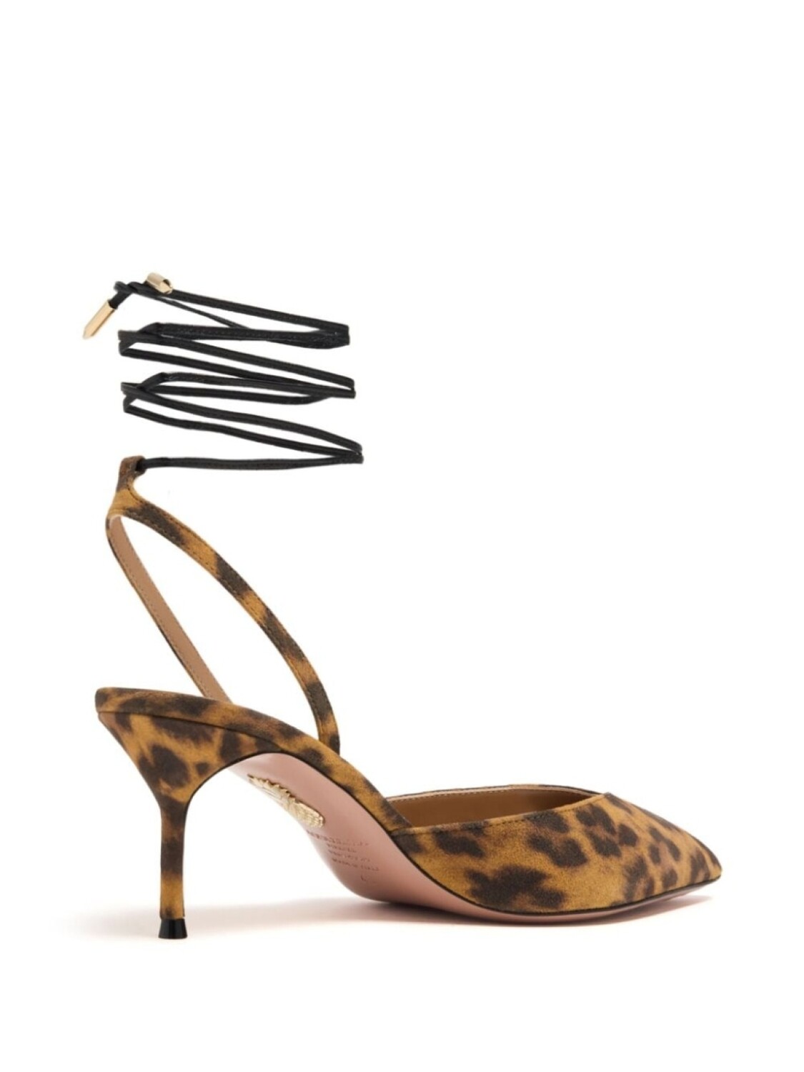 Aquazzura туфли-лодочки из кожи Beyond 65 мм, коричневый — фото 3